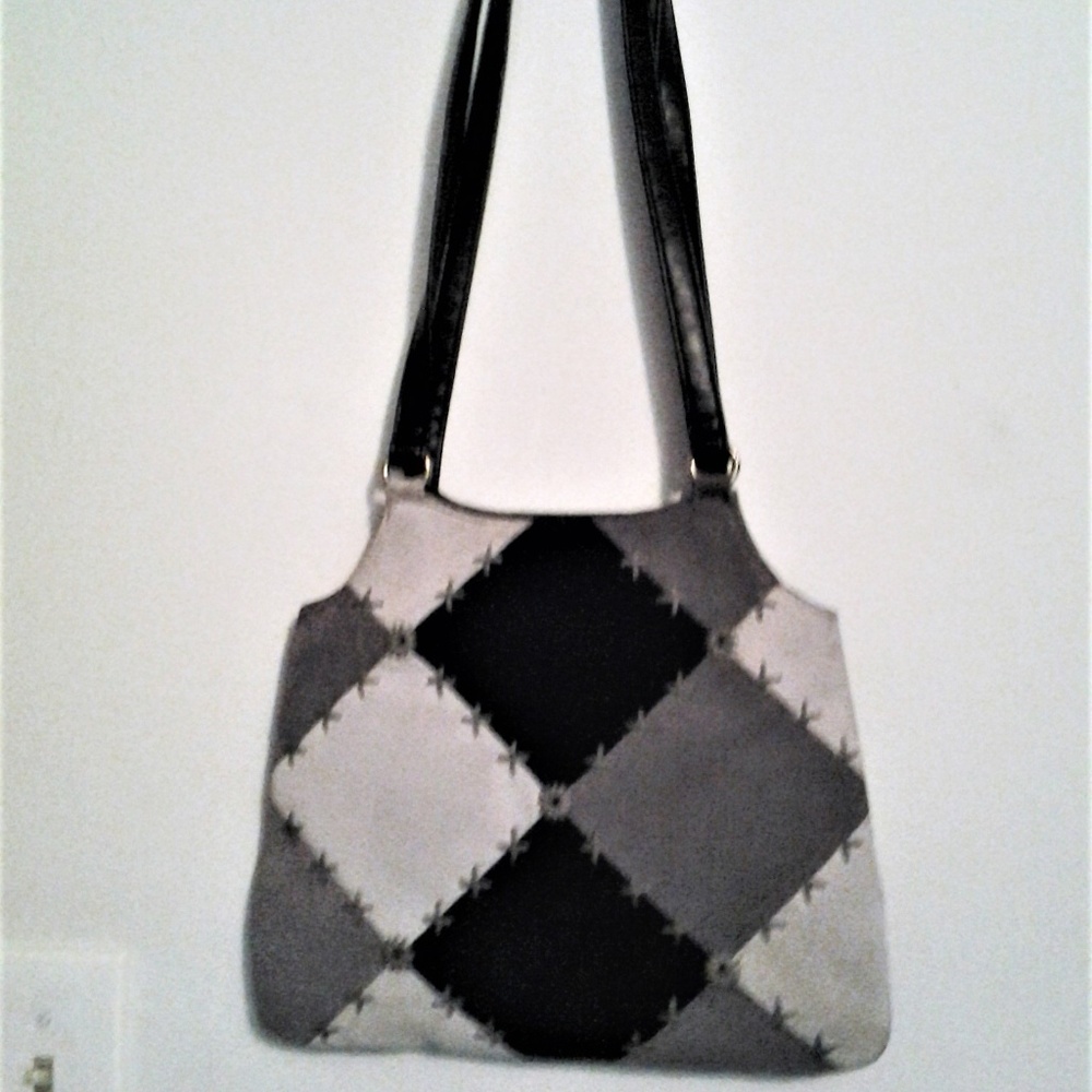 Temp Designs leather patchwork purse
